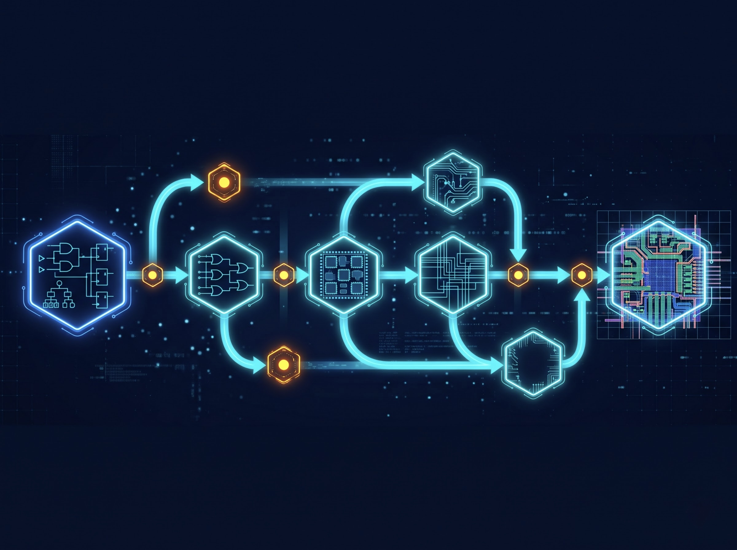Automated EDA pipeline nodes from RTL to GDSII