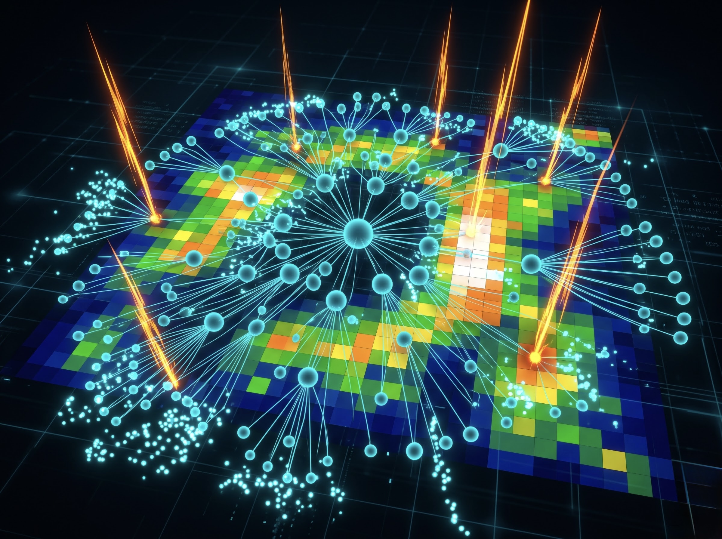 Verification testbench constellation with coverage heatmap