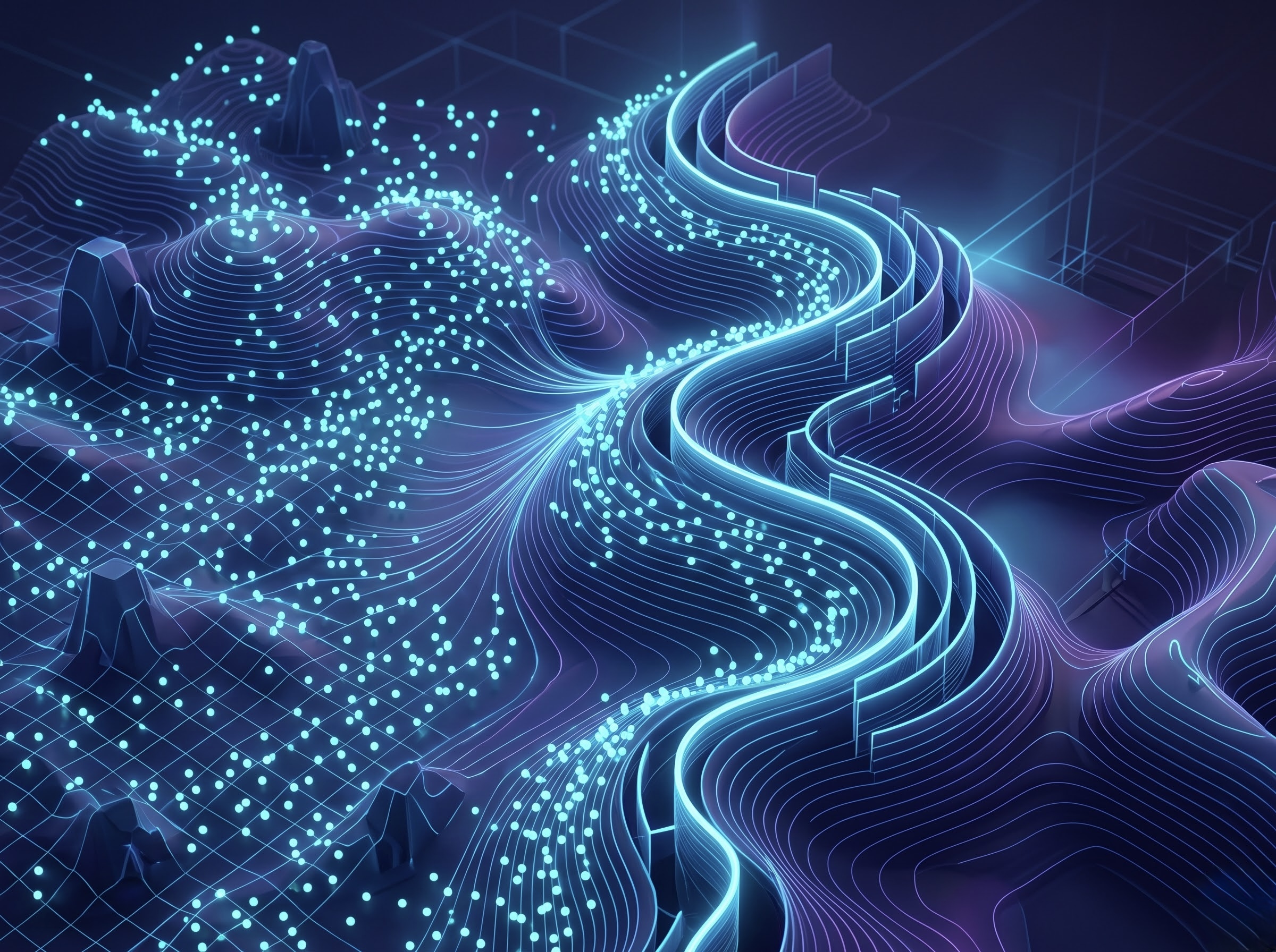 Feature vectors forming decision surfaces